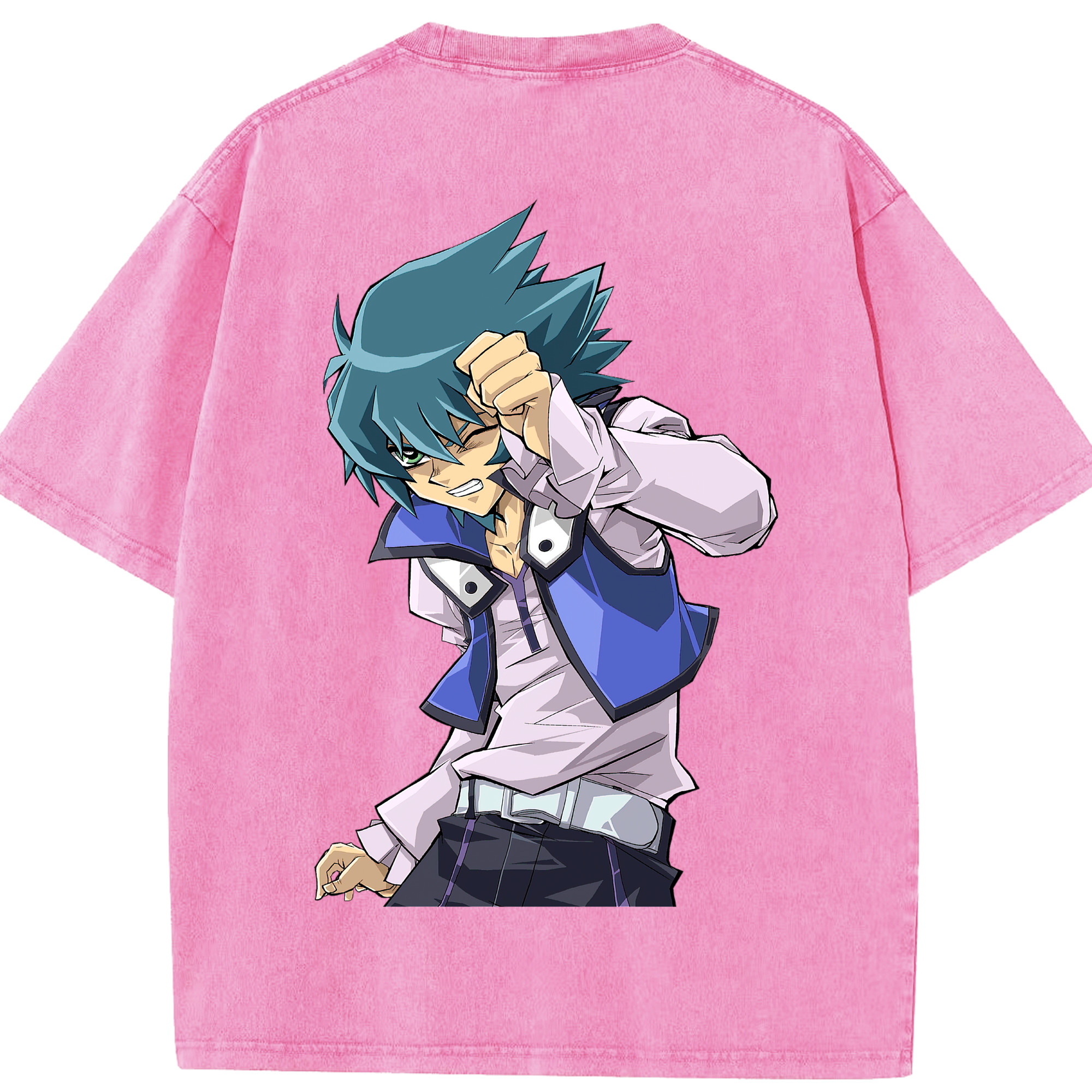 （画像用） 遊☆戯☆王 Yu-Gi-Oh! 綿100% ヴィンテージ風 半袖Tシャツ（背面プリント）